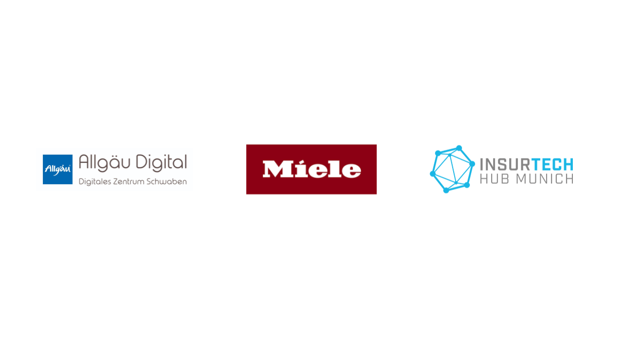 Logo of Miele, Allgäu Digital and InsureTech Hub Munich